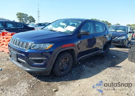 2021 Jeep Compass Sport Fwd из США, поврежденный, VIN 3C4NJCAB3MT546014